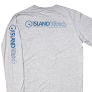 Island Watch Long-Sleeve Unisex T-Shirt in Grey #LSTS-G back