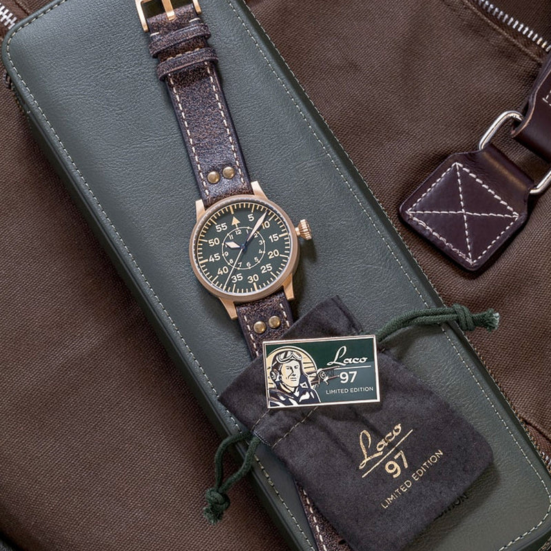 Laco Limited "Edition 97" Bronze Automatic Flieger #862160 lifestyle
