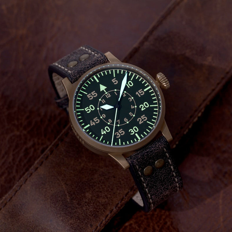 Laco Limited "Edition 97" Bronze Automatic Flieger #862160 lifestyle