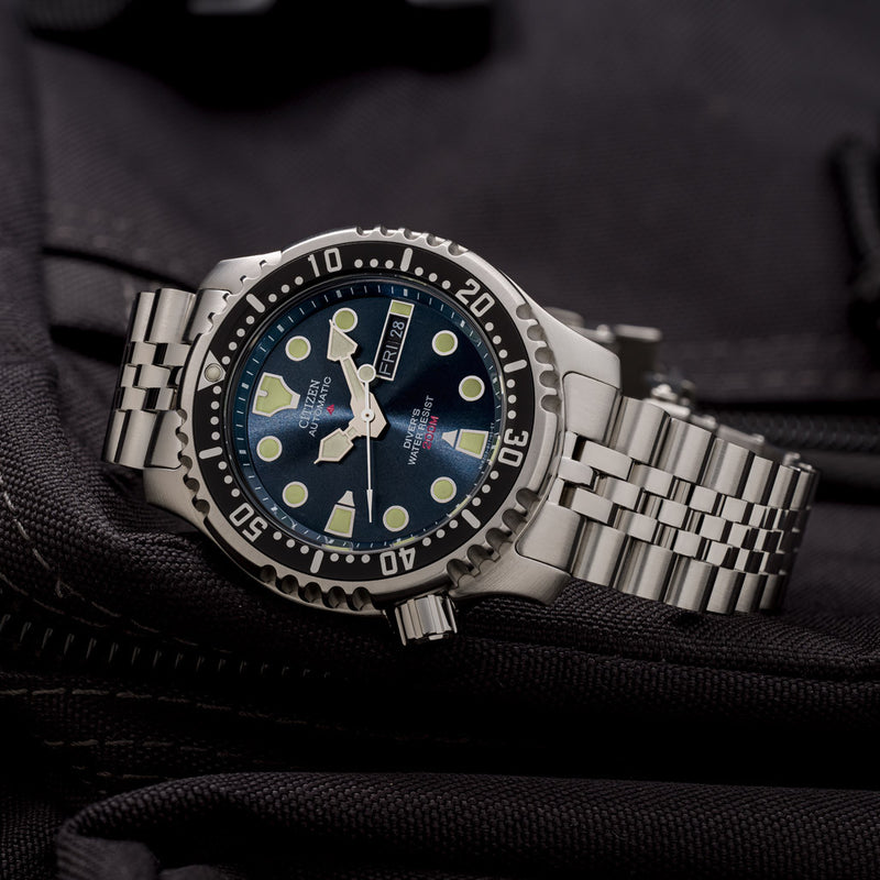 Islander 20mm Brushed and Polished Solid-Link Bracelet for Citizen Automatic Promaster Dive Watch #BRAC-71