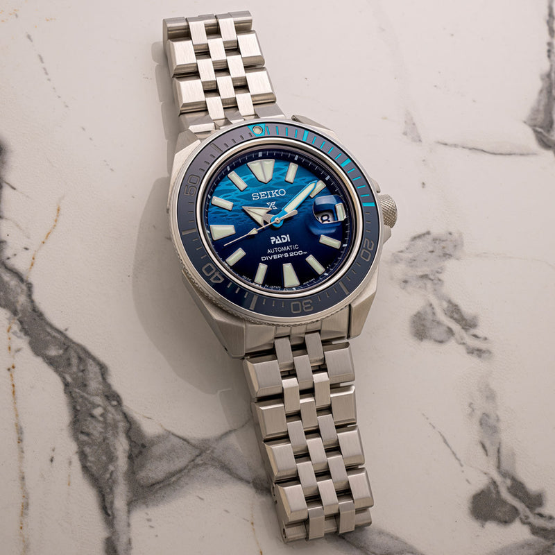 Islander 22mm Brushed 5-Link Bracelet for Full-Size Seiko Samurai #BRAC-128