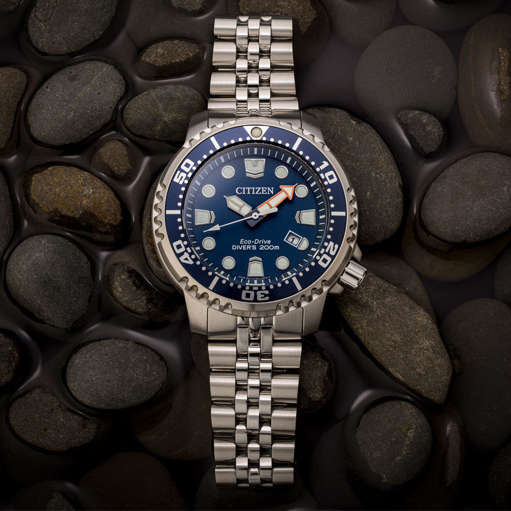 Islander Brushed and Polished Stainless Steel Bracelet for Citizen