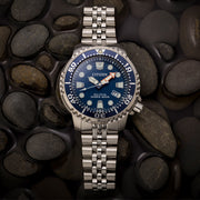 Islander 20mm Brushed and Polished Solid-Link Watch Bracelet for Citizen Promaster Quartz Dive Watch #BRAC-36
