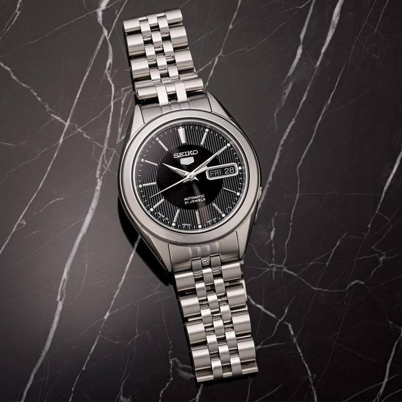 Islander 18mm Brushed and Polished Solid-Link Bracelet for Seiko SNKL23 Watch #BRAC-97