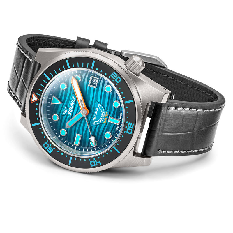 SQUALE Master Titanium Grand Vert Diver with Teal Dial #MASTIBKGR.RAL