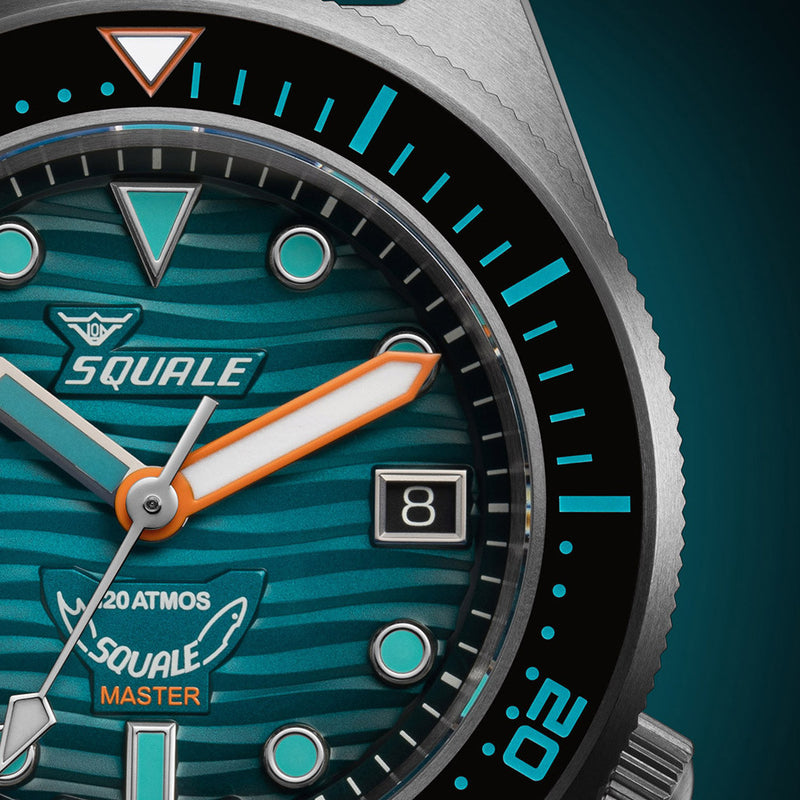 SQUALE Master Titanium Grand Vert Diver with Teal Dial #MASTIBKGR.RAL