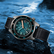 SQUALE Master Titanium Grand Vert Diver with Teal Dial #MASTIBKGR.RAL