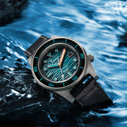 SQUALE Master Titanium Grand Vert Diver with Teal Dial #MASTIBKGR.RAL