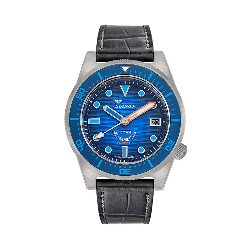 SQUALE Master Titanium Grand Bleu Diver with 3D Blue Dial #MASTIBLBL.RAL