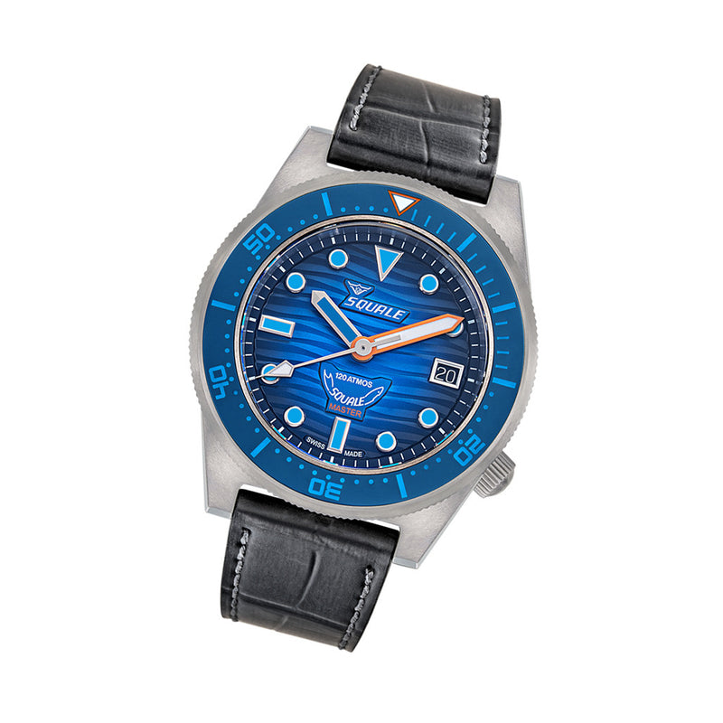 SQUALE Master Titanium Grand Bleu Diver with 3D Blue Dial #MASTIBLBL.RAL