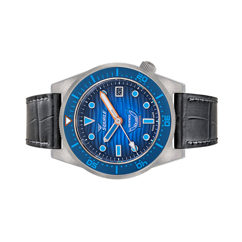 SQUALE Master Titanium Grand Bleu Diver with 3D Blue Dial #MASTIBLBL.RAL