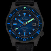 SQUALE Master Titanium Grand Bleu Diver with 3D Blue Dial #MASTIBLBL.RAL