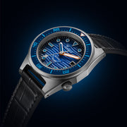 SQUALE Master Titanium Grand Bleu Diver with 3D Blue Dial #MASTIBLBL.RAL