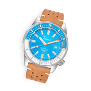 Squale Matic 600 meter Professional Swiss Automatic Dive watch with 44mm Polished Case #Matic-Blue-Pol