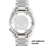 Squale Matic 600 meter Professional Swiss Automatic Dive watch with 44mm Polished Case #Matic-Blue-Pol