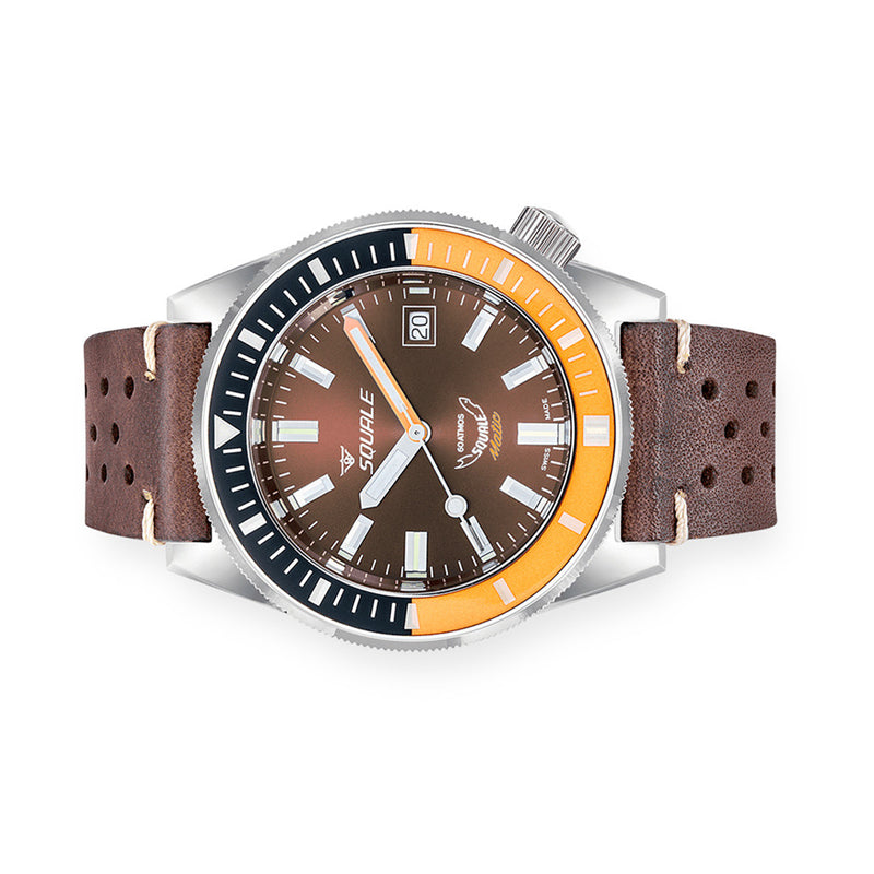 Squale Matic 600 meter Professional Swiss Automatic Dive watch with 44mm Polished Case #Matic-Choc-Pol