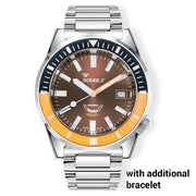 Squale Matic 600 meter Professional Swiss Automatic Dive watch with 44mm Polished Case #Matic-Choc-Pol