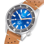 Squale Matic 600 meter Professional Swiss Automatic Dive watch with 44mm Polished Case #Matic-Navy-Pol