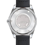 Squale Matic S Black Dial Watch with Leather-Rubber Strap #MATICBKOBK.RLOR