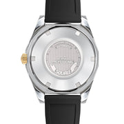 Squale Matic S Black Dial Watch with Mosaic Rubber Strap #MATICGBKBK.MRBK