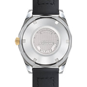 Squale Matic S Black Dial Watch with Leather-Rubber Strap #MATICGBKBK.RLOC