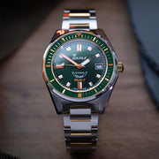 Squale Matic-S Sunburst Green Dial on Bracelet #MATICGGRGR.SSBI