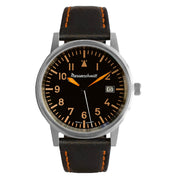 Messerschmitt 38.5mm Black and Orange Type-A Aviator Watch #ME-385OBL zoom