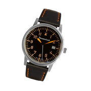 Messerschmitt 38.5mm Black and Orange Type-A Aviator Watch #ME-385OBL tilt