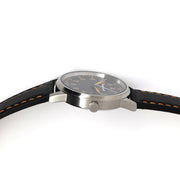 Messerschmitt 38.5mm Black and Orange Type-A Aviator Watch #ME-385OBL crown