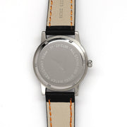 Messerschmitt 38.5mm Black and Orange Type-A Aviator Watch #ME-385OBL back
