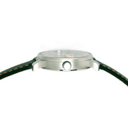 Messerschmitt 42mm Black and Orange Quartz Flieger #ME-42OBL crown