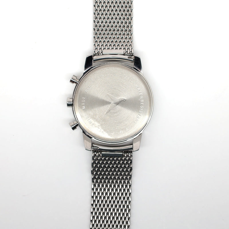 Messerschmitt Bauhaus Swiss Quartz Chronograph Watch on Mesh Bracelet #ME-4544P-M