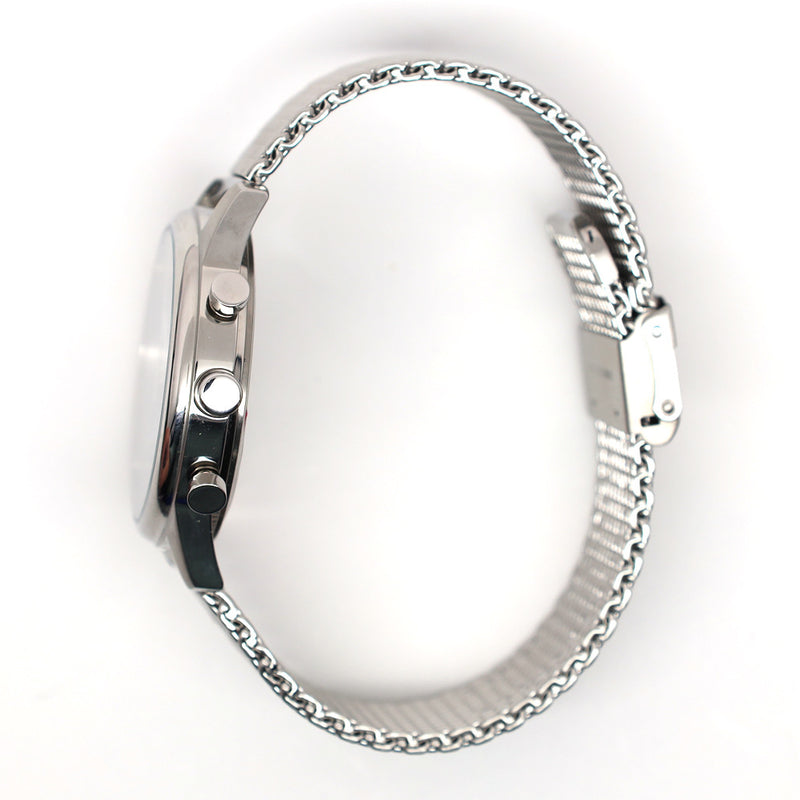 Messerschmitt Bauhaus Swiss Quartz Chronograph Watch on Mesh Bracelet #ME-4544P-M