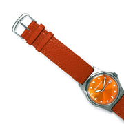 Messerschmitt 36mm Quartz Aviator Style with Orange Dial and Strap #ME-99OR tilt