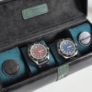 Mainspring Raceday 4 Slot Watch Box in Poker Black #MS-101-WR1-02 lifestyle