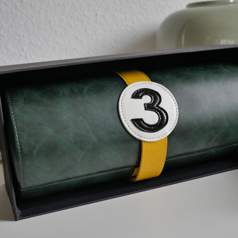 Mainspring Raceday 4 Slot Watch Box in Racing Green #MS-101-WR1-03 zoom