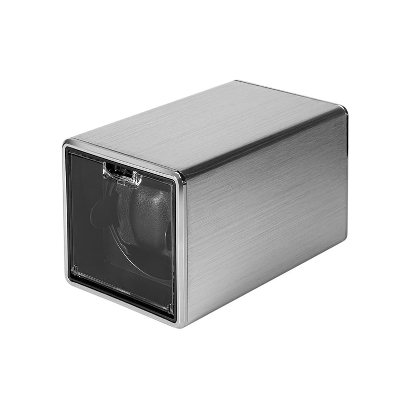 Mainspring Astronomy Alumina Single Slot Watch Winder in Silver #MS-ALUWINDER-01 side