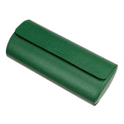 Mainspring Lorenzo 3 Slot Watch Roll in Green #MS-ALWR-01 side closed