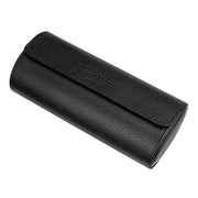 Mainspring Lorenzo 3 Slot Watch Roll in Black #MS-ALWR-03 side closed