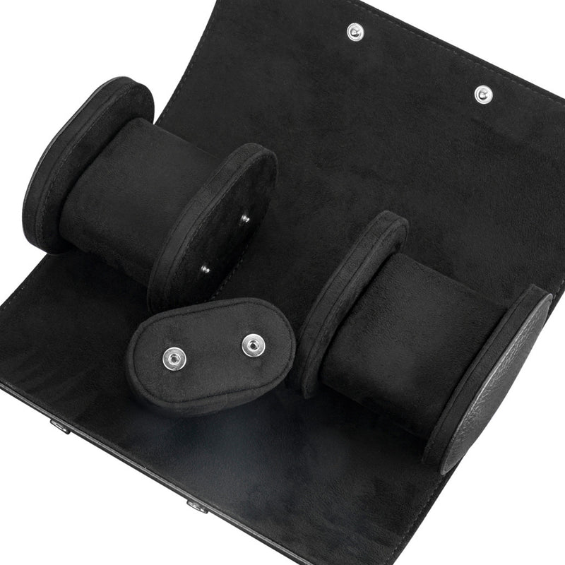 Mainspring Lorenzo 3 Slot Watch Roll in Black #MS-ALWR-03 lifestyle