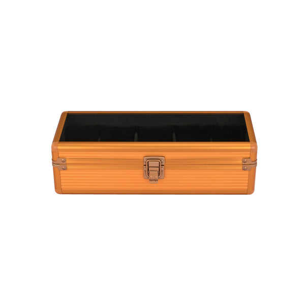 Mainspring Soldado 5 Slot Watch Case in Tiger Orange #MS-CBOX2-03 closed