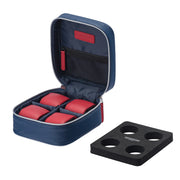 Mainspring Raceday Sidecar 4 Slot Watch and Utility Case in Hawthorn Blue #MS-SIDBOX-01 open