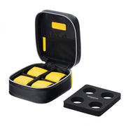 Mainspring Raceday Sidecar 4 Slot Watch and Utility Case in Hornet Black #MS-SIDBOX-02 open