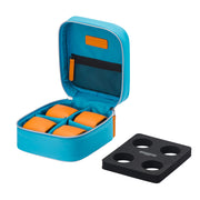 Mainspring Raceday Sidecar 4 Slot Watch and Utility Case in Blue #MS-SIDBOX-03 open