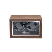 Mainspring Oxford Guardian Double Watch Winder in Mahogany #MS-WBOX3-01 front