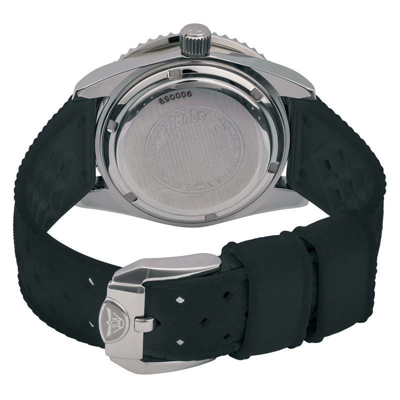 Squale Montauk 300 Meter Swiss Made Automatic Dive Watch with Black Sand Dial #MTK-11 back