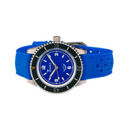 Squale Montauk 300 Meter Swiss Made Automatic Dive Watch with Blue Sand Dial #MTK-12 side