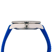 Squale Montauk 300 Meter Swiss Made Automatic Dive Watch with Blue Sand Dial #MTK-12 crown