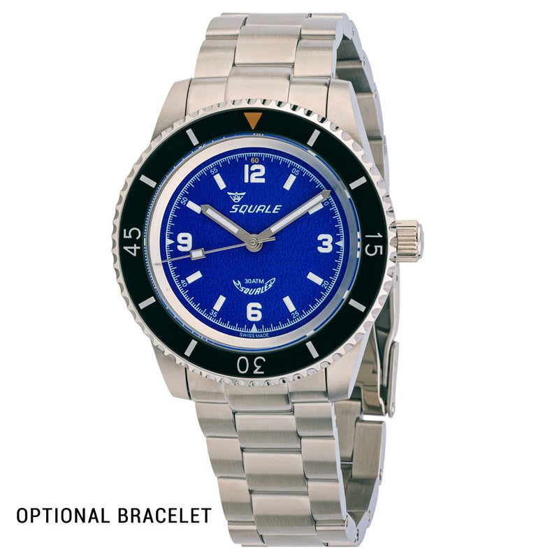 Squale Montauk 300 Meter Swiss Made Automatic Dive Watch with Blue Sand Dial #MTK-12 optional