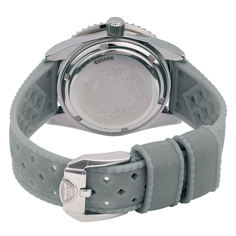 Squale Montauk 300 Meter Swiss Made Automatic Dive Watch with Grey Sand Dial #MTK-13 back